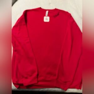 Bella Canvas Women’s WKU Hilltoppers  Vibrant Red Crewneck Sweatshirt.